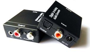 Easyday Digital to Analog Audio Converter with Digital Optical Toslink and S/pdif Coaxial Inputs and Analog RCA... N4