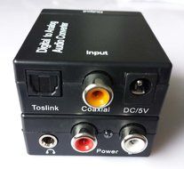 Easyday Digital to Analog Audio Converter with Digital Optical Toslink and S/pdif Coaxial Inputs and Analog RCA... N7
