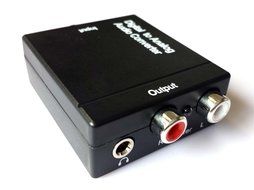 Easyday Digital to Analog Audio Converter with Digital Optical Toslink and S/pdif Coaxial Inputs and Analog RCA... N8