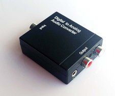 Easyday Digital to Analog Audio Converter with Digital Optical Toslink and S/pdif Coaxial Inputs and Analog RCA... N9