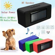 LOPEZ Solar Powered Speaker, Solar Panels Charge Portable Wireless Bluetooth Speaker Sound TF Card MP3 Player... N6