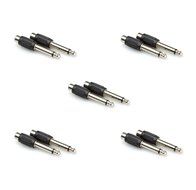 Hosa GPR-101 RCA to 1/4 inch TS Adaptors, 2 pieces