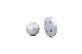 MMOO Remote Control Wireless Bluetooth Magnetic Levitation Sphere Floating Speaker Supports NFC TF Card (Silver)