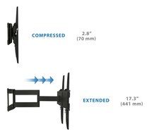 Mount-It! Swivel Wall Mount for 32"-65" Sony, Samsung, Panasonic, Sharp, Insignia, LG, Vizio N6