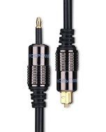 FosPower (3 Feet) 24K Gold Plated Toslink to Mini Toslink Digital Optical S/PDIF Audio Cable with Metal Connectors... N2