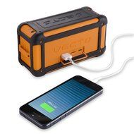 Veho VXS-002-ORG 360 Vecto Wireless Water Resistant Outdoor Speaker with 6000mAh Powerbank, Microphone, MP3 player... N3