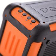 Veho VXS-002-ORG 360 Vecto Wireless Water Resistant Outdoor Speaker with 6000mAh Powerbank, Microphone, MP3 player... N5