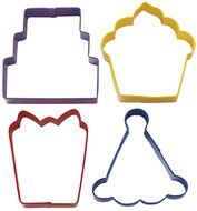 Wilton 2308-0909 Party Cookie Cutter Set, Set of 4-Discontinued By Manufacturer