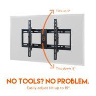 ECHOGEAR Tilting Low Profile TV Wall Mount Bracket for 32-70 inch TVs - Up to 15 Degrees of Tilt for LED, LCD,... N5