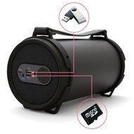 Tyler Portable Wireless Bluetooth Speaker TWS403-BK, Indoor/Outdoor 2.1 Hi-Fi Stereo Cylinder Loud Speaker, Dual... N3