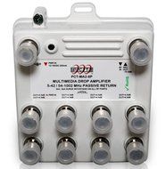 8-Port Bi-Directional Cable TV HDTV Amplifier Splitter Signal Booster with Passive Return N2