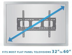 Mount-It! MI-305B TV Wall Mount for Samsung, Sony, LG, Sharp, Insignia, Vizio, Haier, Toshiba, Sharp, Element,... N6