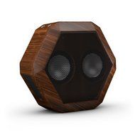 Boombotix - Boombot REX 2.0, Wireless Ultraportable Weatherproof Bluetooth Speaker, Woodgrain