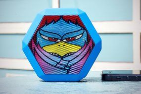 Boombotix - Boombot REX 2.0, Wireless Ultraportable Weatherproof Bluetooth Speaker, Woodgrain N9