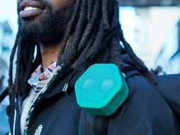 Boombotix - Boombot REX 2.0, Wireless Ultraportable Weatherproof Bluetooth Speaker, Woodgrain N16