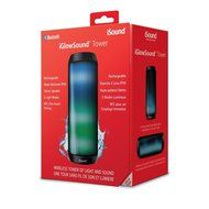 iSound iGlowSound Tower Water Resistant Glowing Speaker with Big Stereo Sound (Black) N3