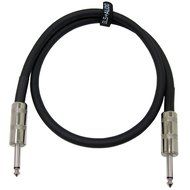 GLS Audio 3 feet Speaker Cable 12AWG Patch Cords 1/4-Inch to 1/4-Inch Professional Speaker Cables - Black