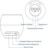 LarKoo Mini Bluetooth Wireless Speakers Portable Metal Cannon Stereo Subwoofer with TF Card Hand-free Call for... N3