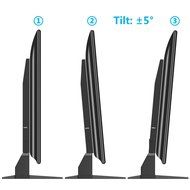 Fitueyes Universal LCD Flat Screen TV Table Top Stand / Base Mount fits 42" to 65'' TV TT06801MB N5