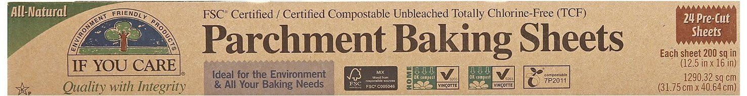 IF YOU CARE BAKING PAPER SHEETS, 24 CT N2