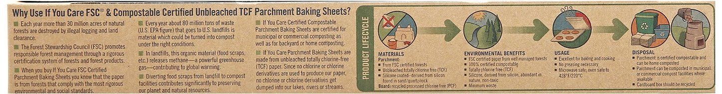 IF YOU CARE BAKING PAPER SHEETS, 24 CT N3