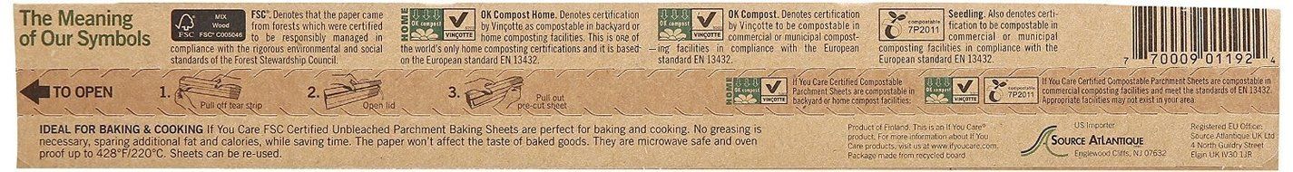 IF YOU CARE BAKING PAPER SHEETS, 24 CT N4