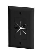 DataComm Electronics 45-0017-WH Split Style TV Plate with Flexible AV/HDMI Cable Pass-Through N7