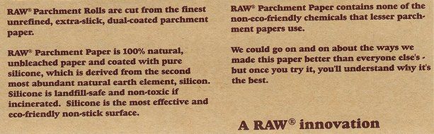 RAW Unrefined Parchment Paper Roll 400mm x 15m N3