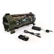 Pyle Street Blaster Wireless Bluetooth Boom Box Speaker, Built-in Rechargeable Battery, MP3/USB/SD, FM Radio,... N3