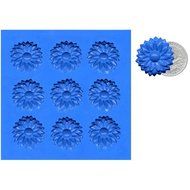 Silicone Mold, Sterling Burst, 9/sheet
