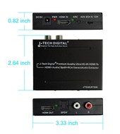 J-Tech Digital &reg; Premium Quality 1080P HDMI To HDMI + Audio (SPDIF + RCA Stereo) Audio Extractor Converter (Support... N5