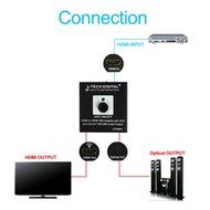 J-Tech Digital &reg; Premium Quality 1080P HDMI To HDMI + Audio (SPDIF + RCA Stereo) Audio Extractor Converter (Support... N10