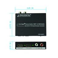 J-Tech Digital &reg; Premium Quality 1080P HDMI To HDMI + Audio (SPDIF + RCA Stereo) Audio Extractor Converter (Support... N15