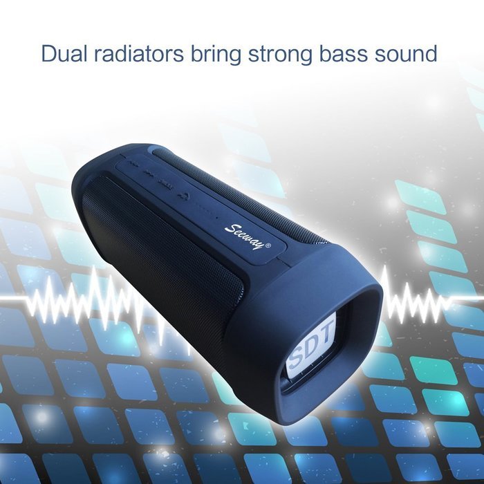 Seeway &reg; Soldier HIFI 12W Bluetooth 4.0 Speaker with DSP bass sound technology / 5000mAh power bank/microphone... N5