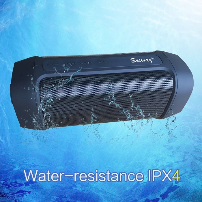 Seeway &reg; Soldier HIFI 12W Bluetooth 4.0 Speaker with DSP bass sound technology / 5000mAh power bank/microphone... N7