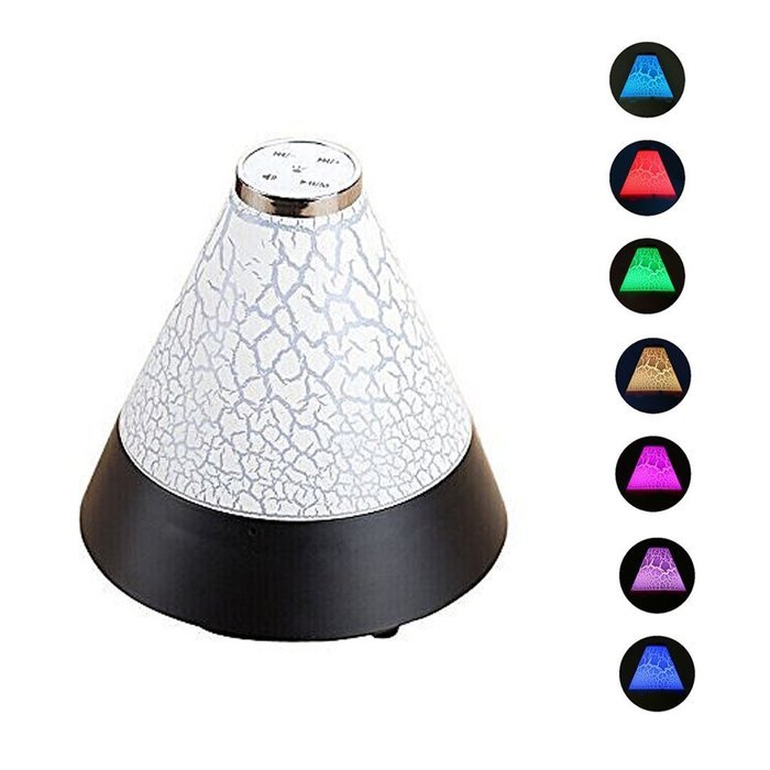 Smileto Multifunctional Mini Portable Music Style Bluetooth Wireless Speaker With Colorful LED Light, Card Suport...