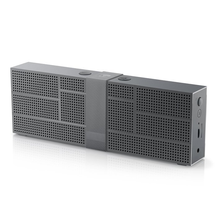 GranVela F35 Dual-Driver Portable Bluetooth Wireless Stereo Speaker with built-in Microphone Rugged Aluminum Shell... N6