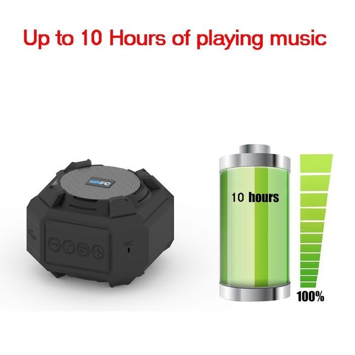 OuTera Ulta-Portable Bluetooth Speakers Wireless Speakers V4.1 for Outdoor / Shower, Waterproof Shockproof Dustproof... N6