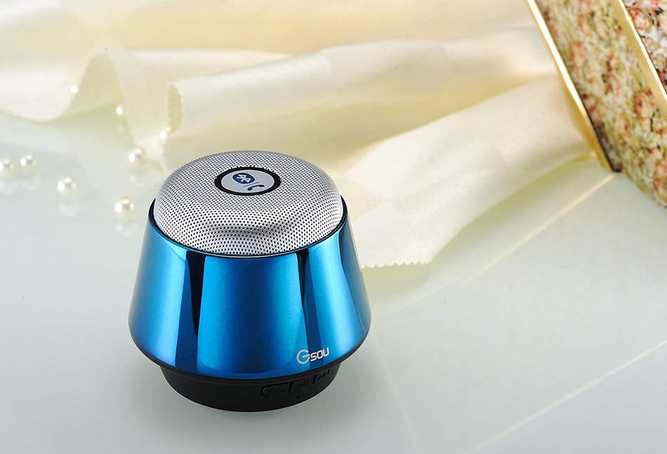 Gsou U180 Curve Bluetooth Speaker Ultra Portable Wireless Full 360 Degree Sound Built in Speakerphone for iPhone... N2