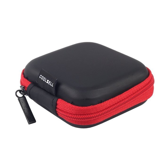 Coolsell [5-Pack] Square Carrying Cases for Cellphone Earphone Headset Earbuds Pouch Storage bags N6