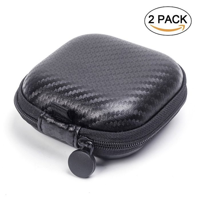 Coolsell [5-Pack] Square Carrying Cases for Cellphone Earphone Headset Earbuds Pouch Storage bags N12