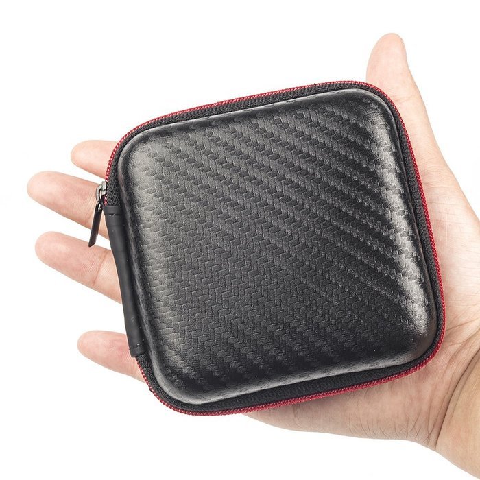 Coolsell [5-Pack] Square Carrying Cases for Cellphone Earphone Headset Earbuds Pouch Storage bags N20