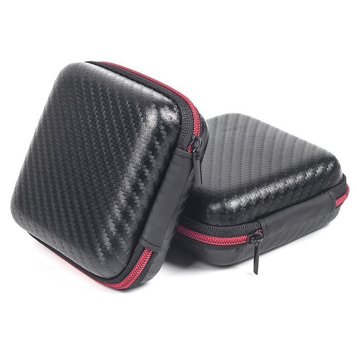 Coolsell [5-Pack] Square Carrying Cases for Cellphone Earphone Headset Earbuds Pouch Storage bags N23