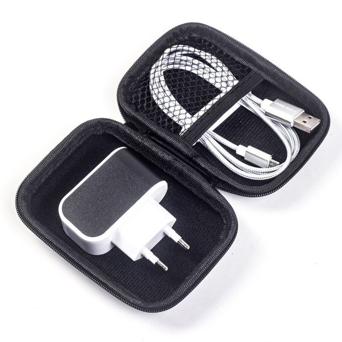 Coolsell [5-Pack] Square Carrying Cases for Cellphone Earphone Headset Earbuds Pouch Storage bags N31