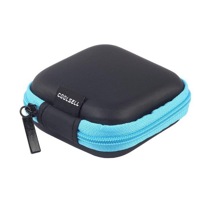 Coolsell [5-Pack] Square Carrying Cases for Cellphone Earphone Headset Earbuds Pouch Storage bags N32