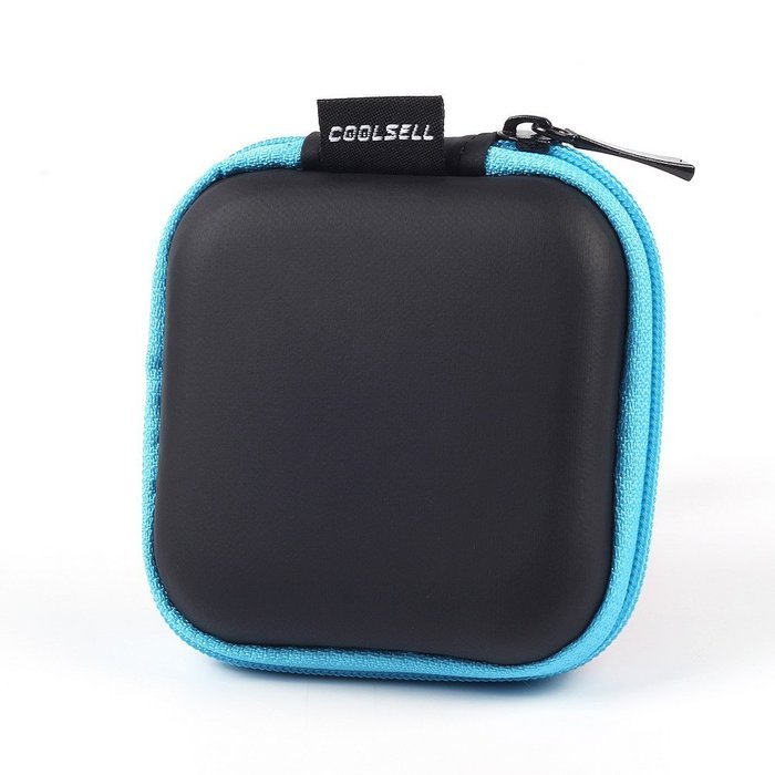 Coolsell [5-Pack] Square Carrying Cases for Cellphone Earphone Headset Earbuds Pouch Storage bags N33