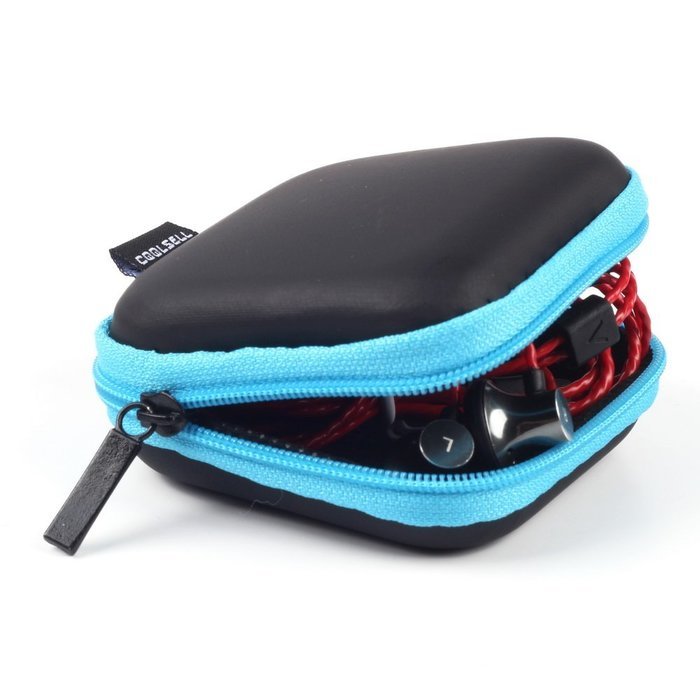 Coolsell [5-Pack] Square Carrying Cases for Cellphone Earphone Headset Earbuds Pouch Storage bags N37