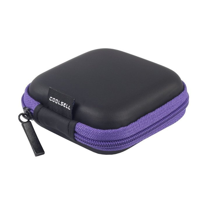 Coolsell [5-Pack] Square Carrying Cases for Cellphone Earphone Headset Earbuds Pouch Storage bags N38