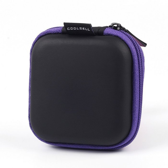 Coolsell [5-Pack] Square Carrying Cases for Cellphone Earphone Headset Earbuds Pouch Storage bags N39