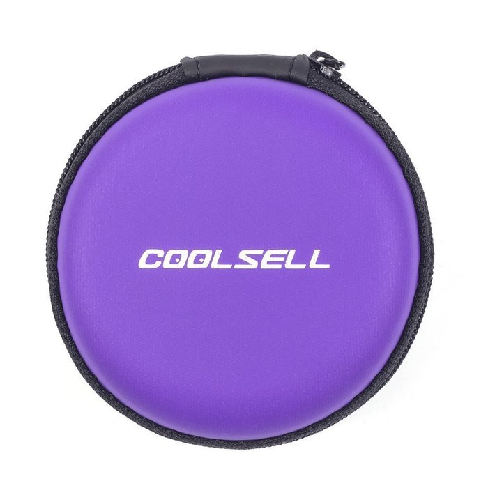 Coolsell [5-Pack] Square Carrying Cases for Cellphone Earphone Headset Earbuds Pouch Storage bags N54
